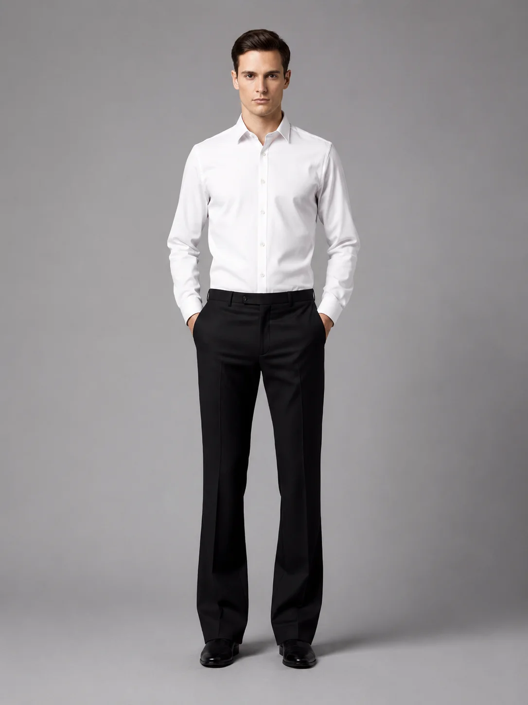 Black Formal Bell Bottom Pants
