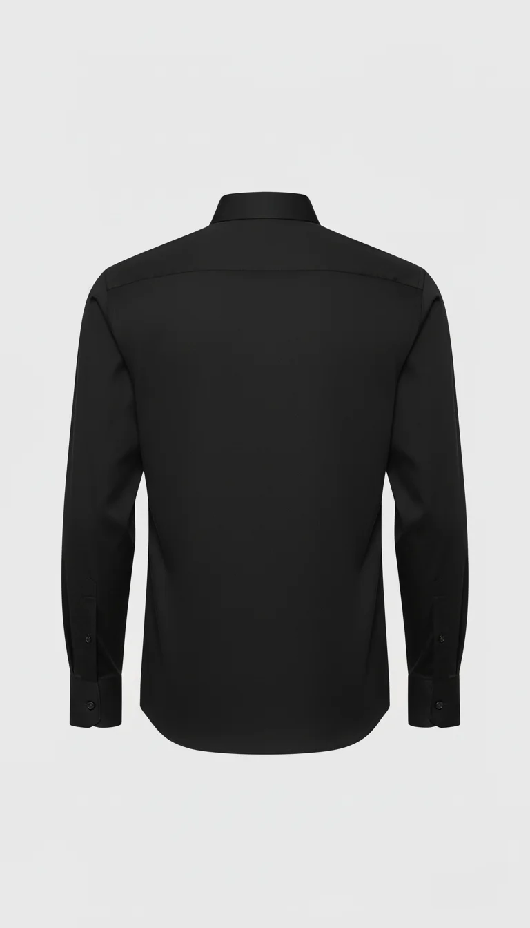 Black Premium Formal Shirt Side