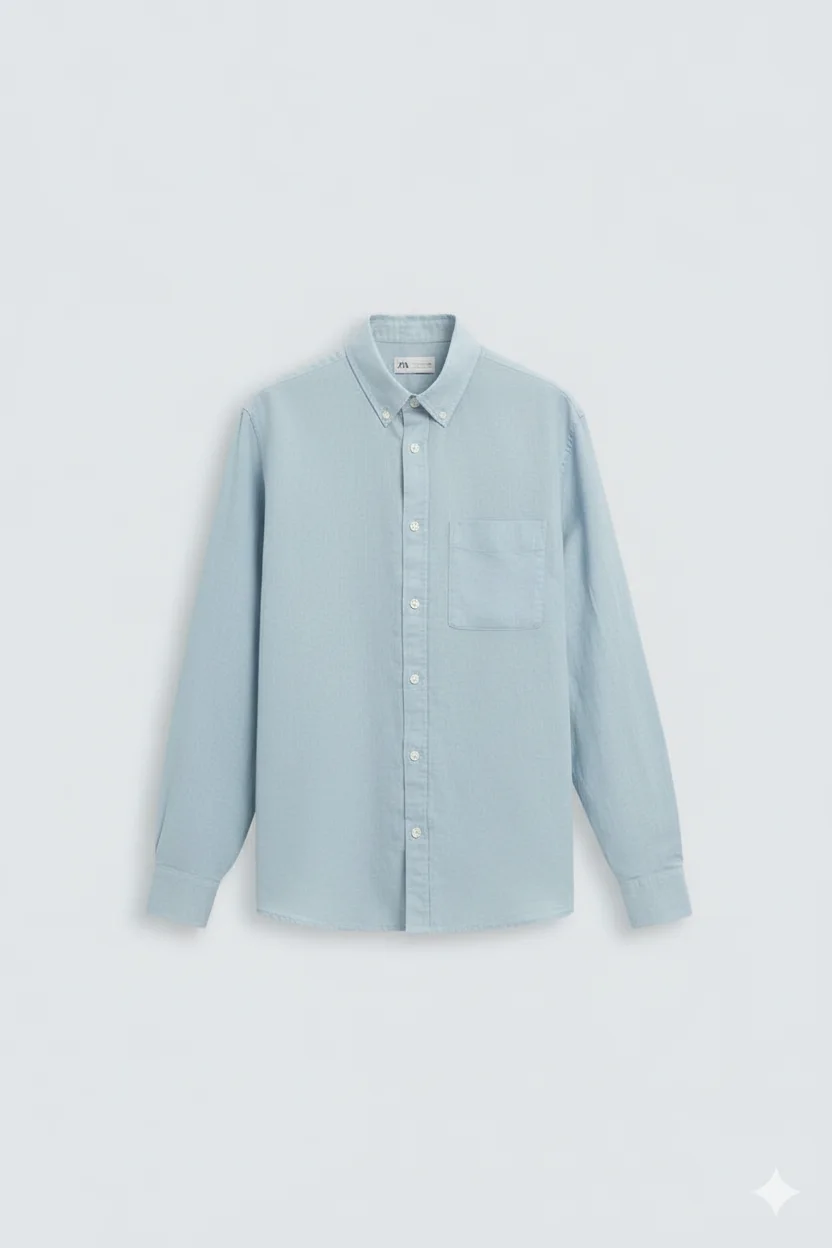 Blue Premium linen Casual Shirt Overview