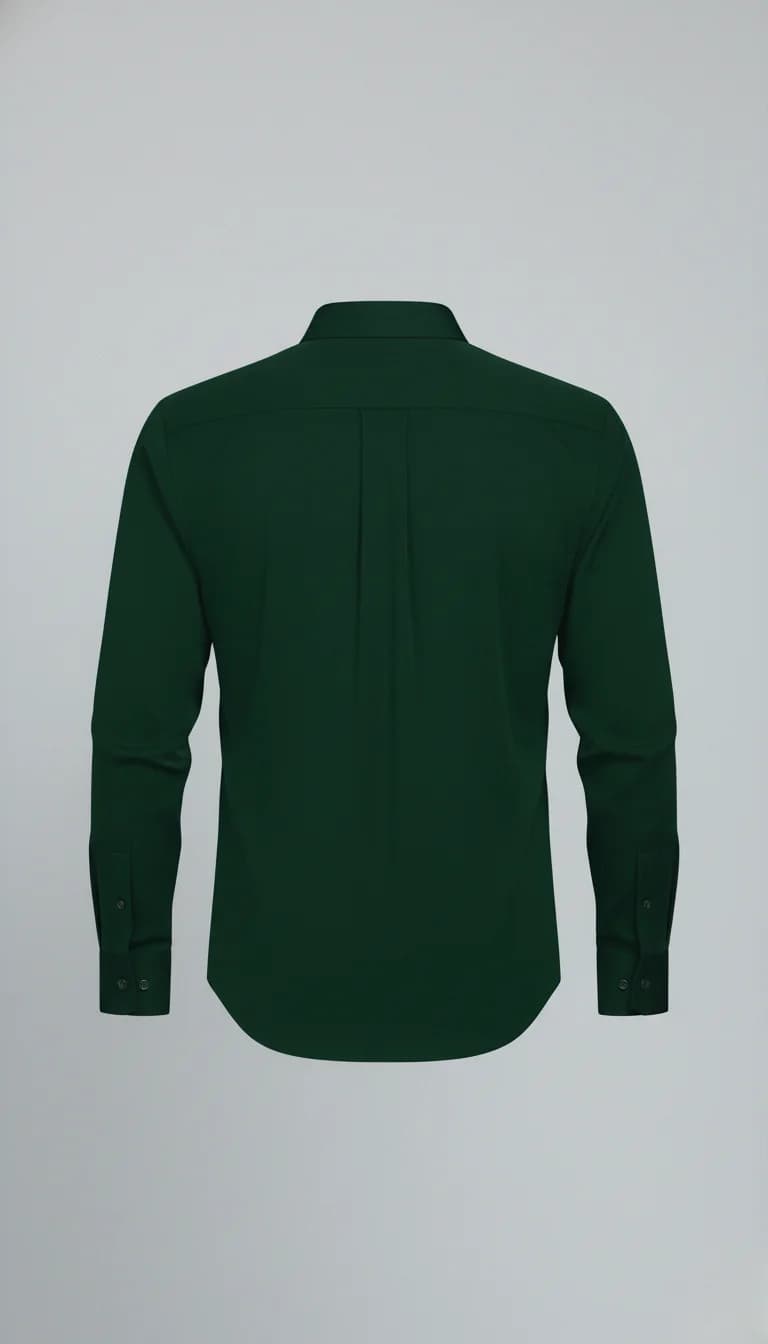 Bottle Green Premium Formal Shirt Side