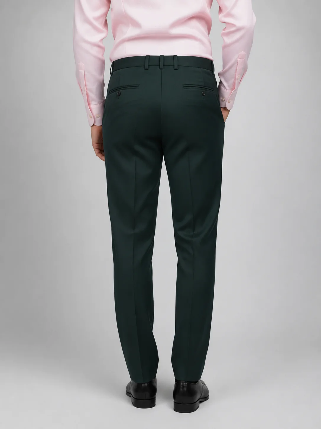 Deep Forest Green Gurkha Formal Trousers Back