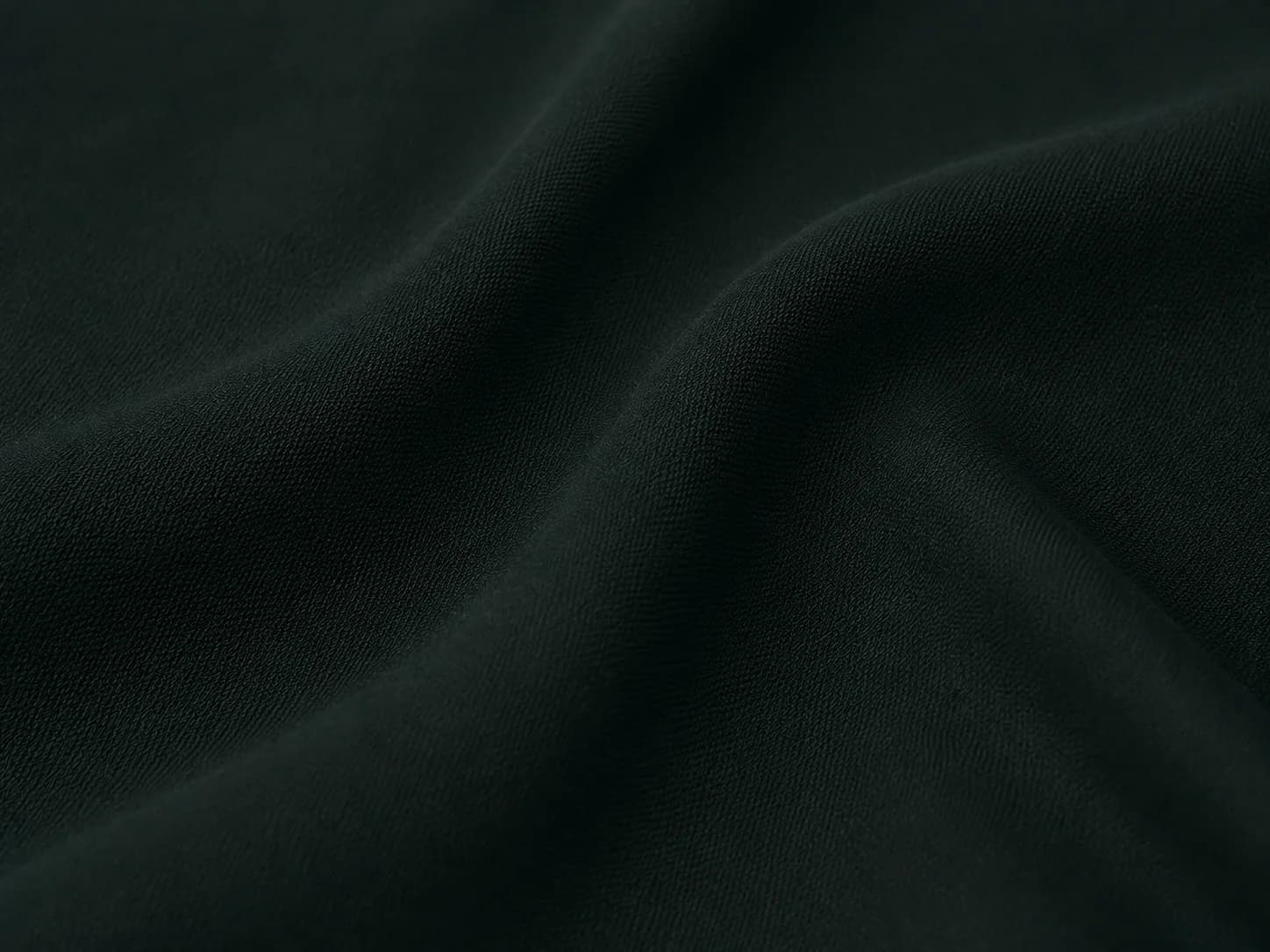 Deep Forest Green Plain Woven Fabric On the bench