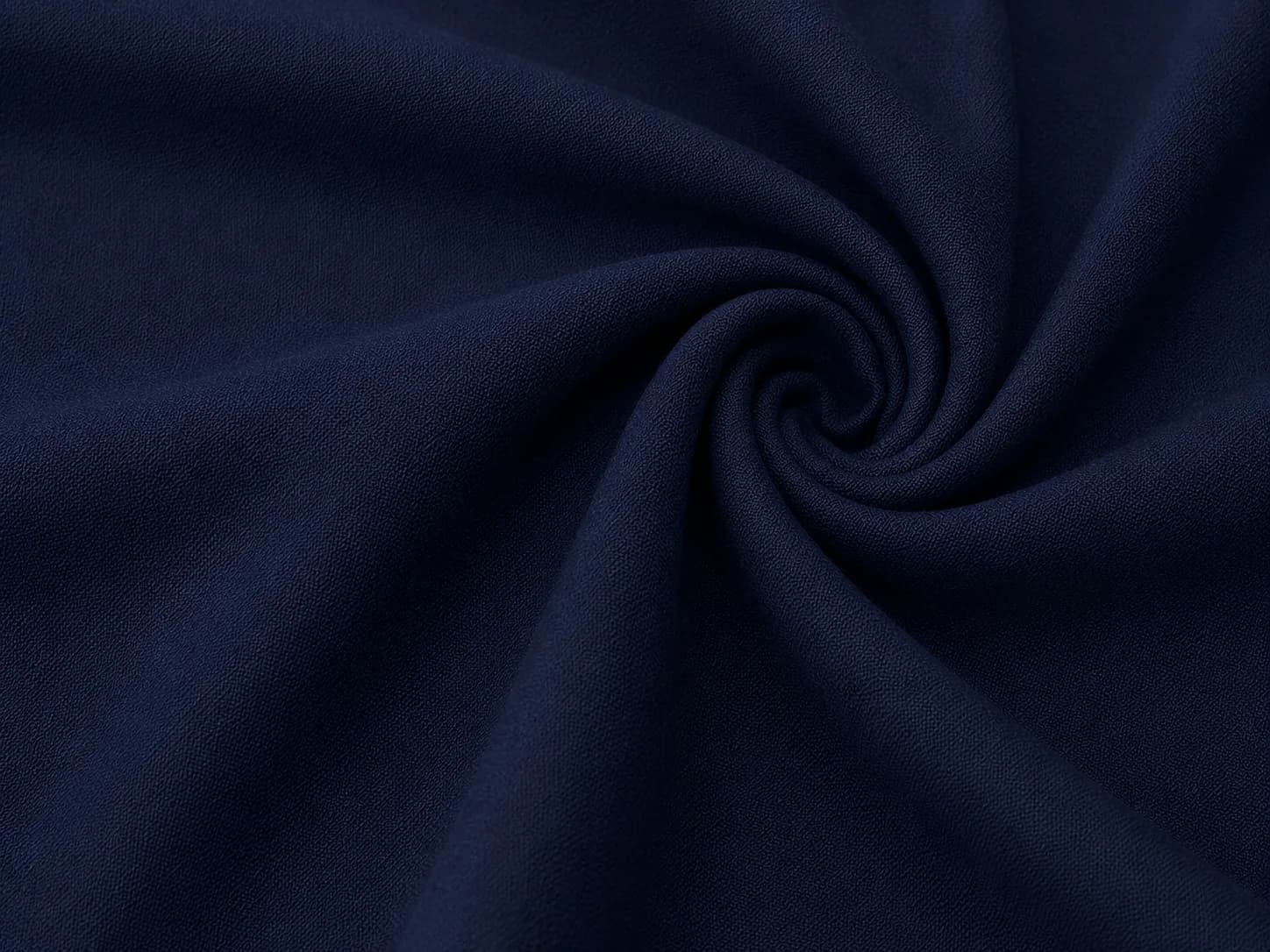 Deep Navy Blue Plain Woven Fabric