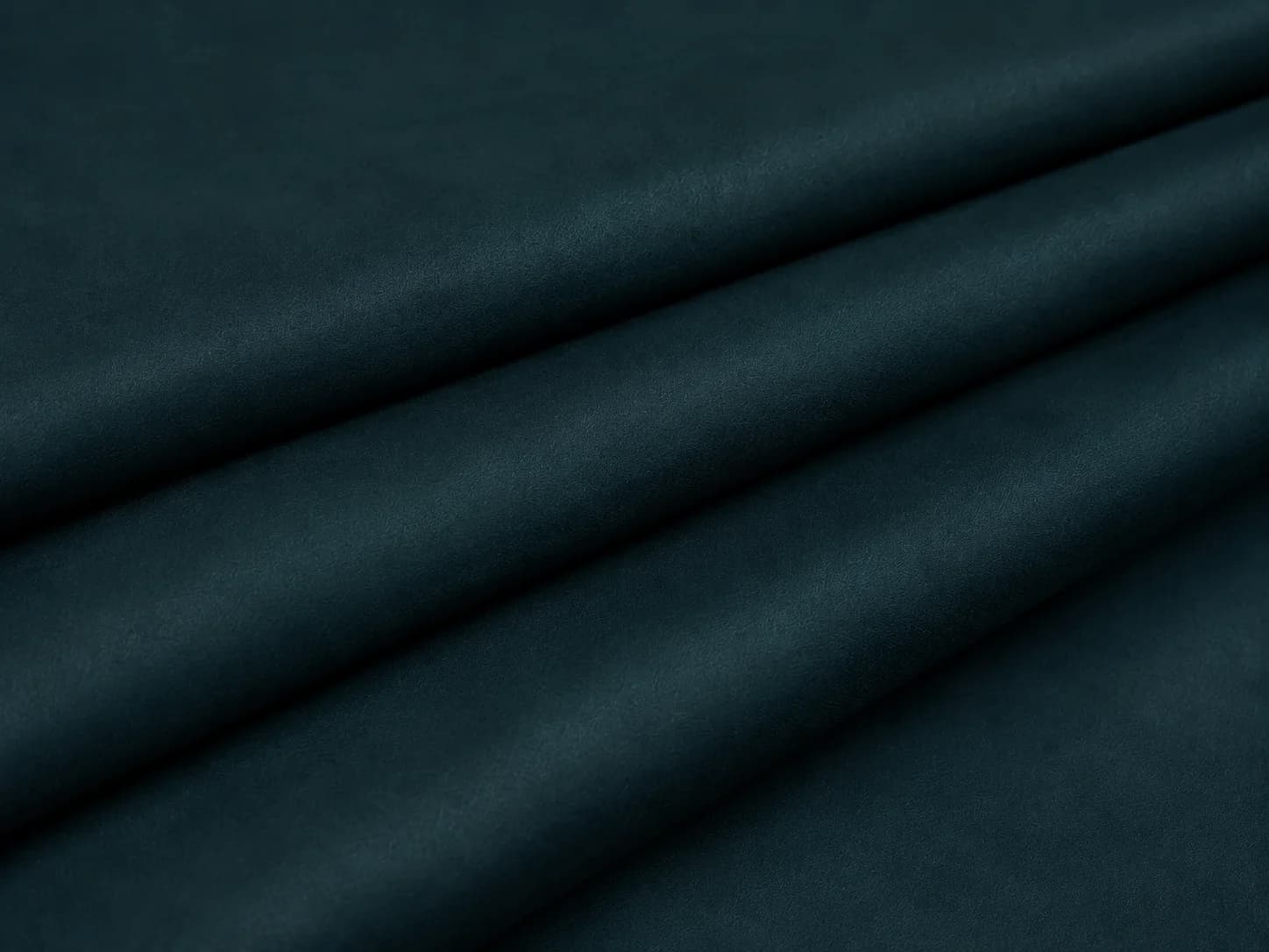Deep Teal Blue Cotton Satin Fabric Drape