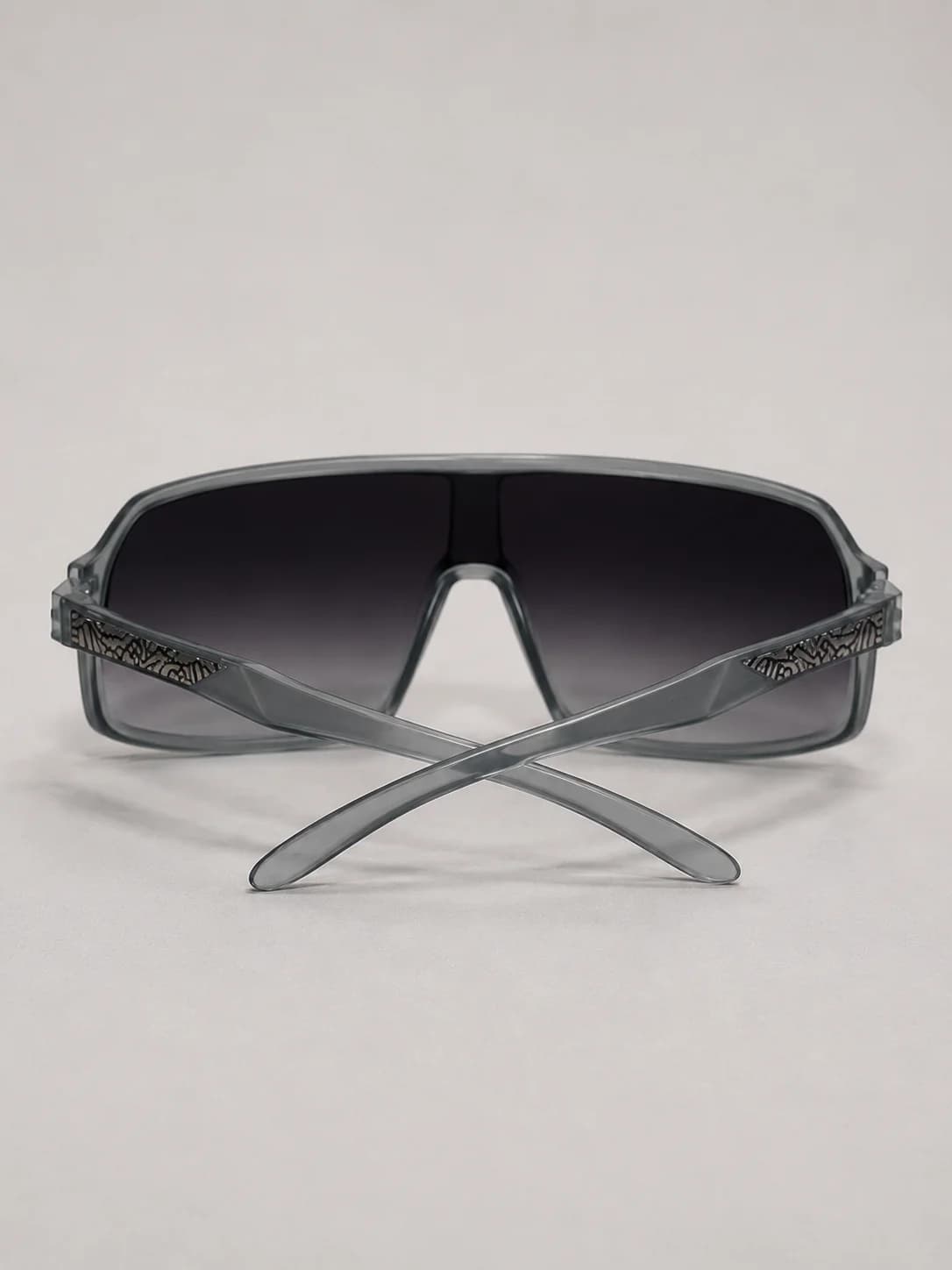 Eagle Vision Oversized Shield Sunglasses Detail
