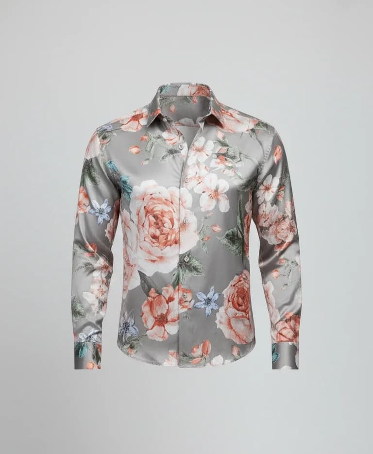 Floral Print Premium Shirt Side