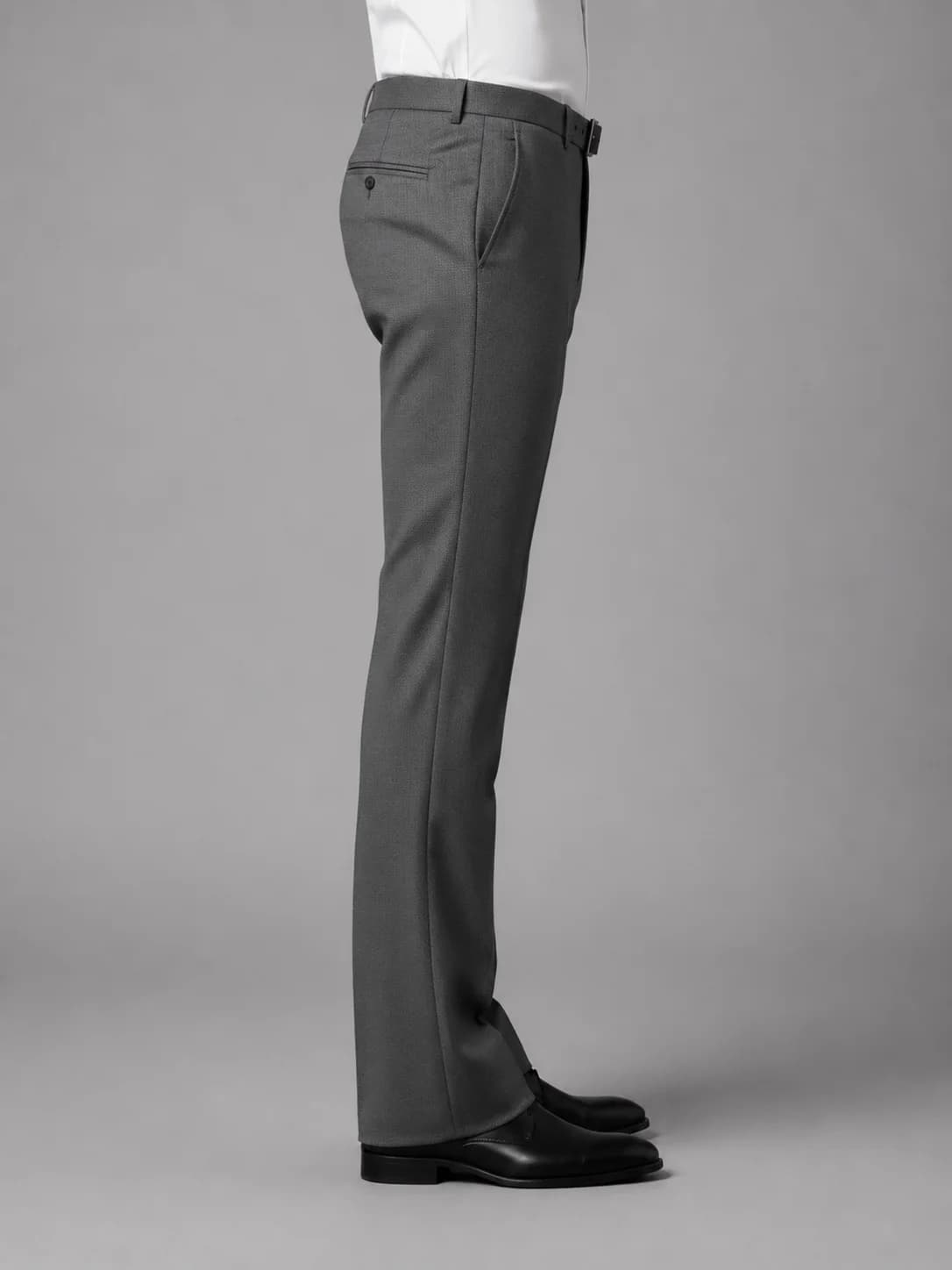 Grey Formal Bell Bottom Pants overview