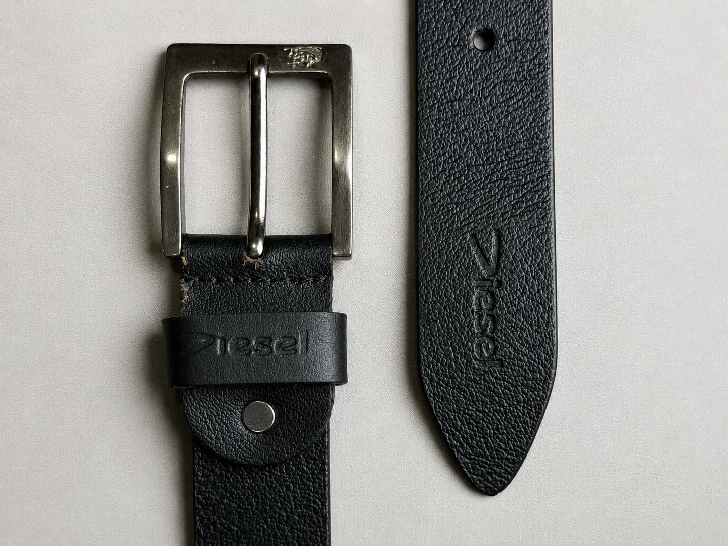 Heritage Black Classic Leather Belt Side
