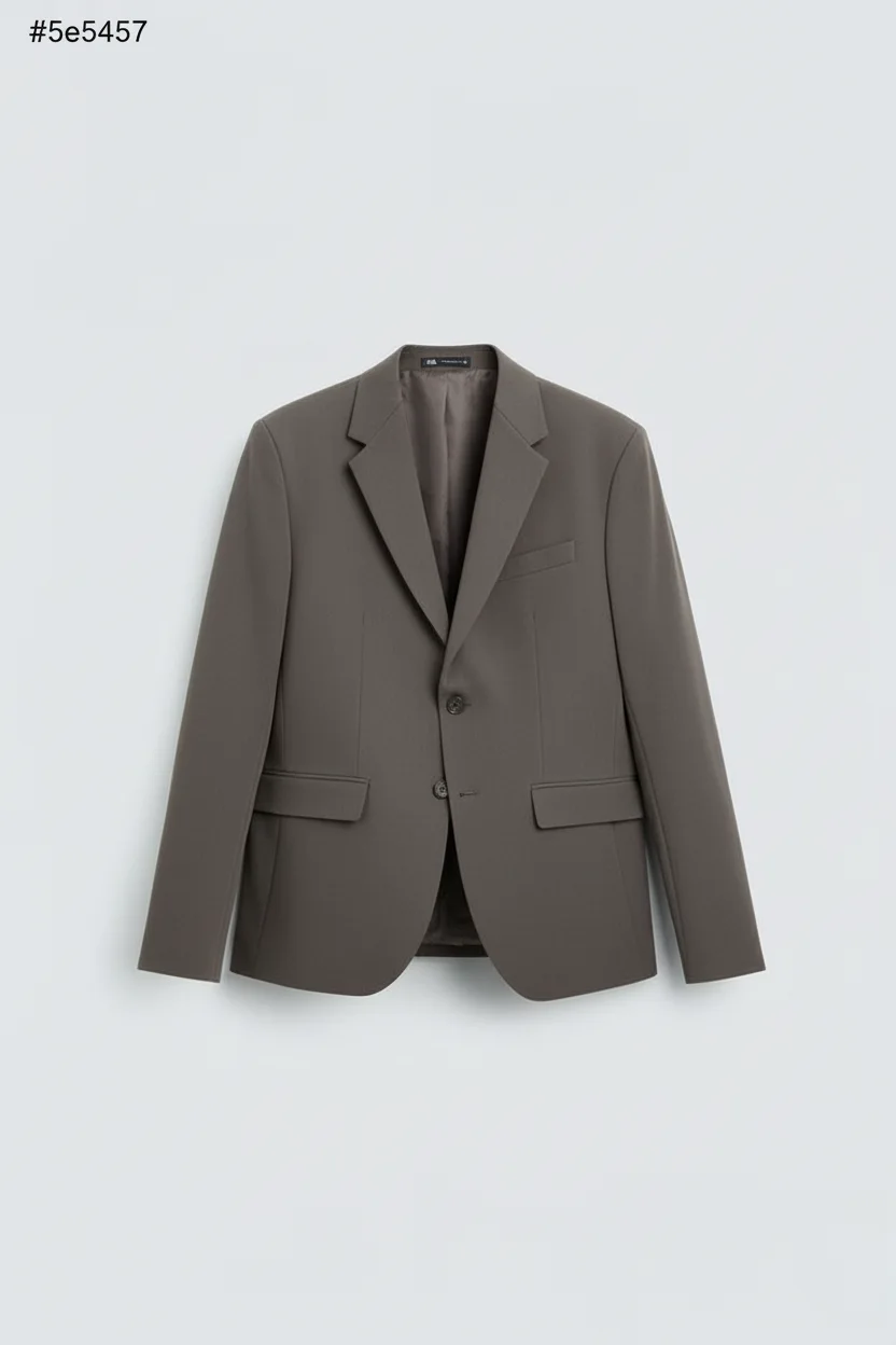 Men's Ash Grey Premium Tailored Formal Blazer On the bench