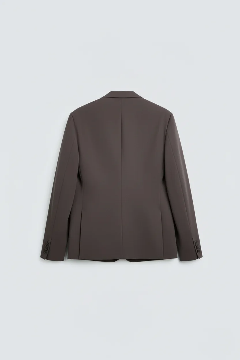 Men's Ash Grey Premium Tailored Formal Blazer Macro