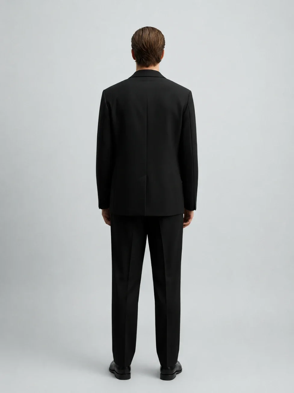 Men’s Black Double-Breasted Tailored Suit overview