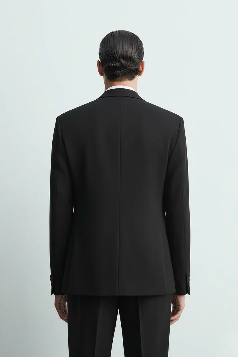 Men's Classic Black Premium Tailored Suit overview