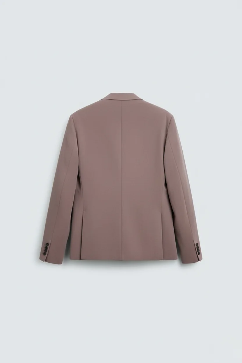 Men's Mauve Pink Premium Tailored Suit Back