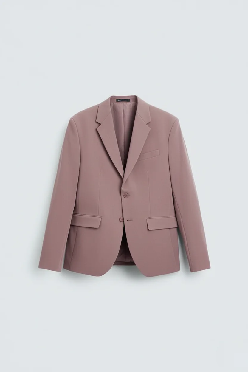 Men's Mauve Pink Premium Tailored Suit Side