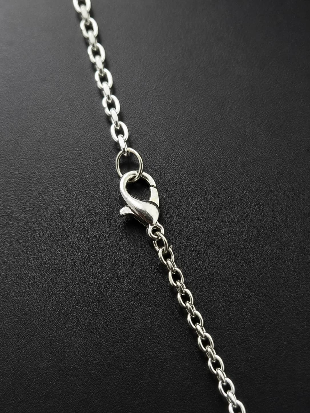 Minimal Bar Pendant Chain Necklace Back