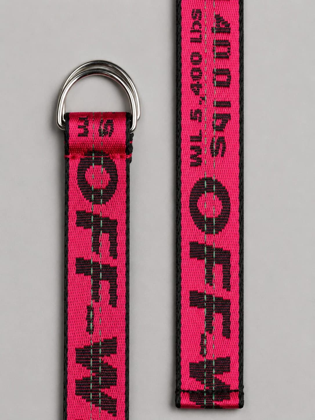 Neon Pulse Graphic Web Belt Back