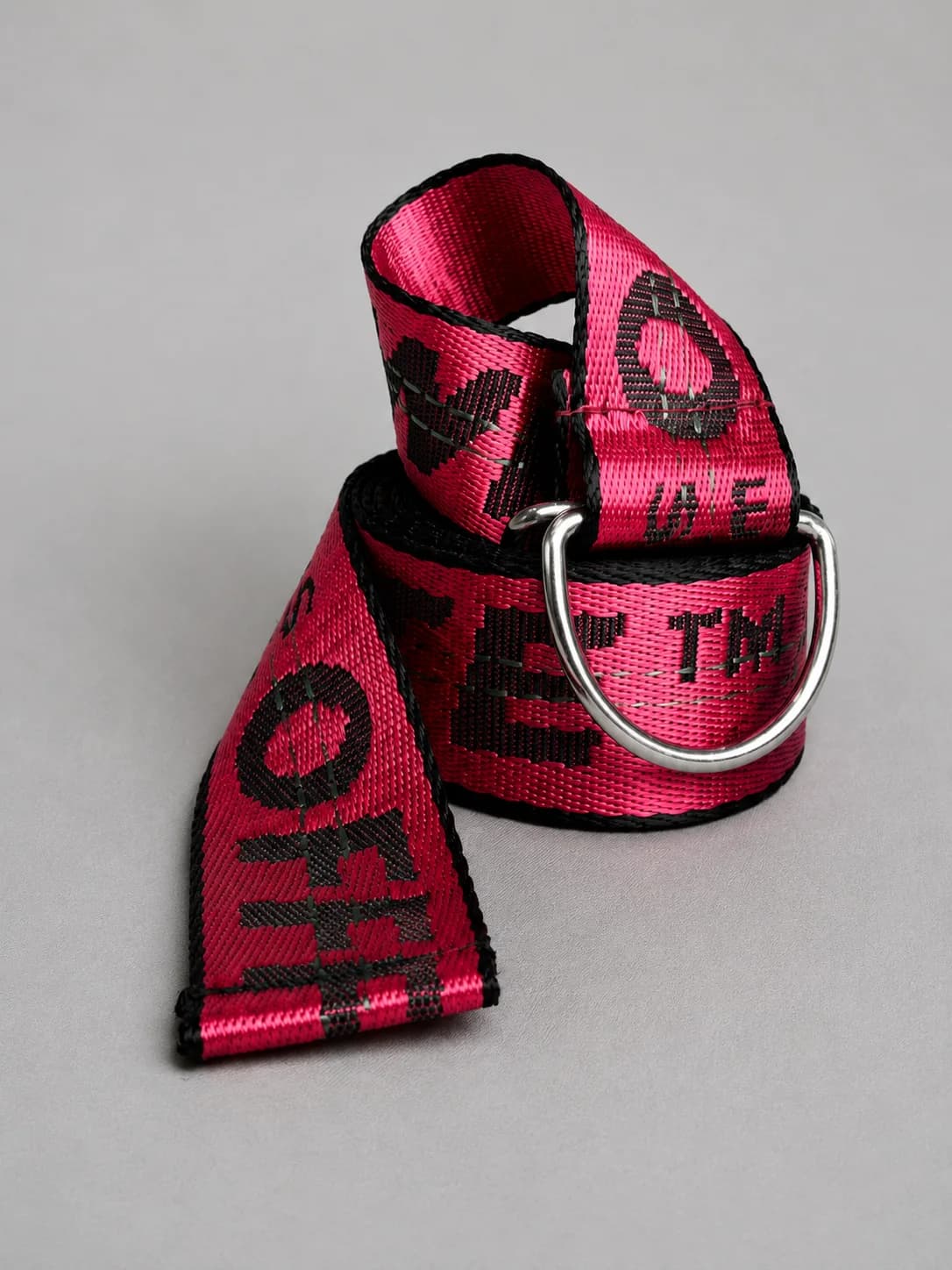 Neon Pulse Graphic Web Belt front