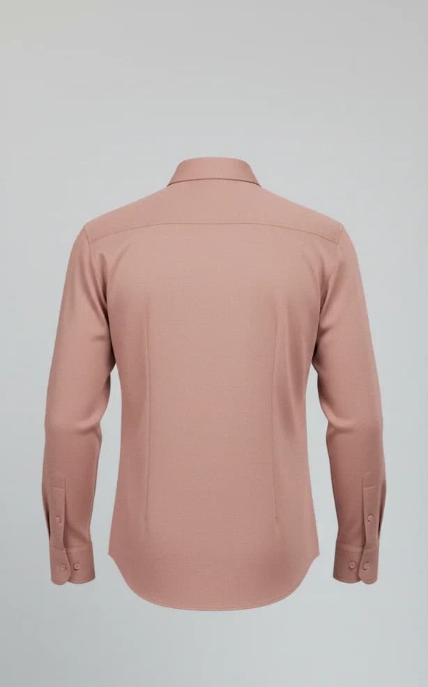 Onion Pink Premium cotton Formal Shirt Back