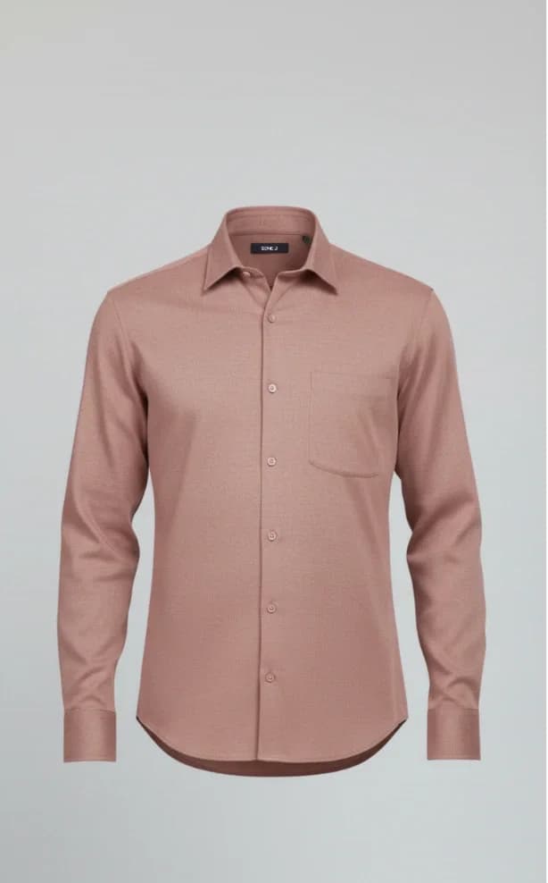 Onion Pink Premium cotton Formal Shirt Side