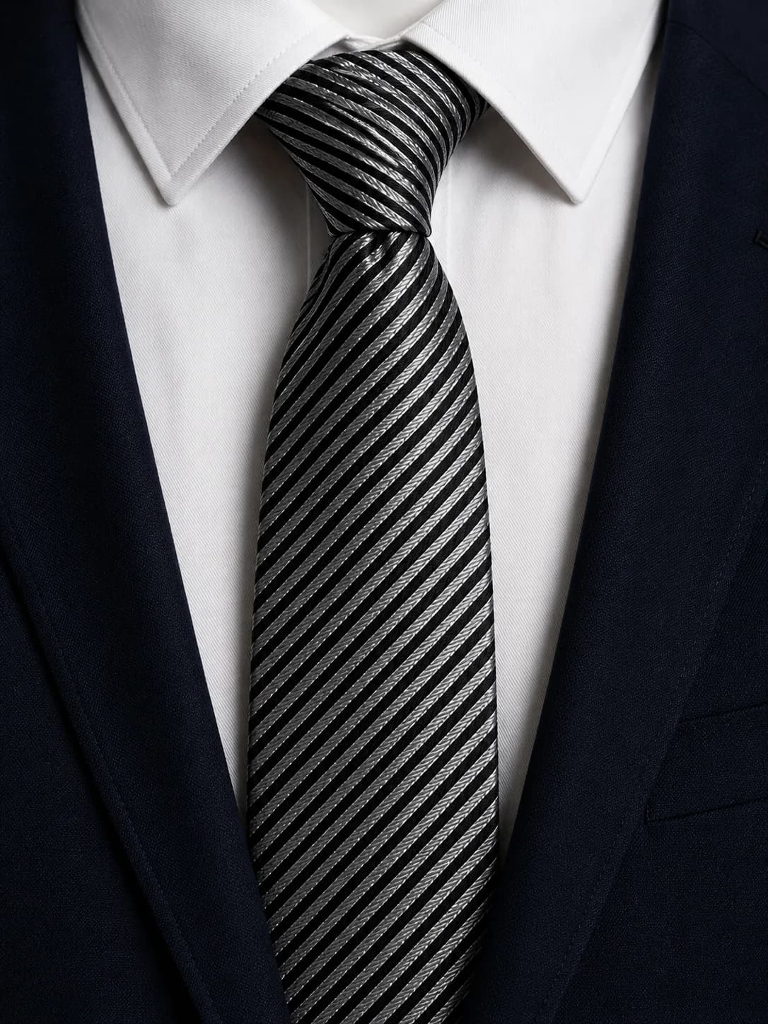 Silverline Executive Striped Necktie overview