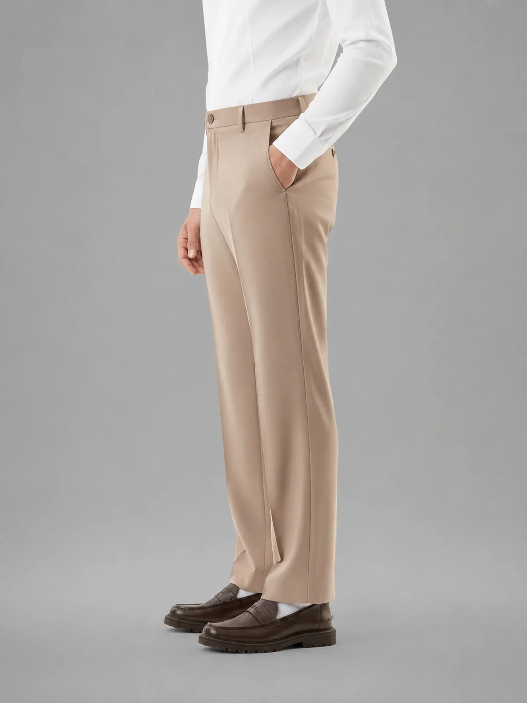 Slim Fit Beige Pant: overview