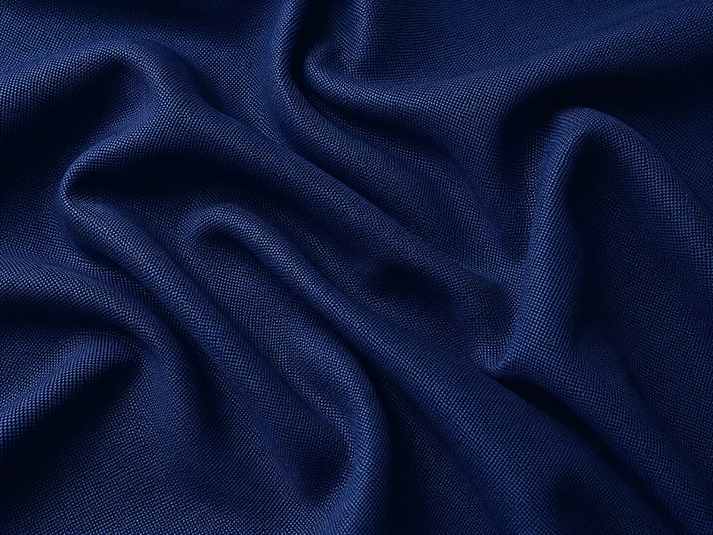Soft Poly Cotton Blend Fabric – Royal Blue On the bench