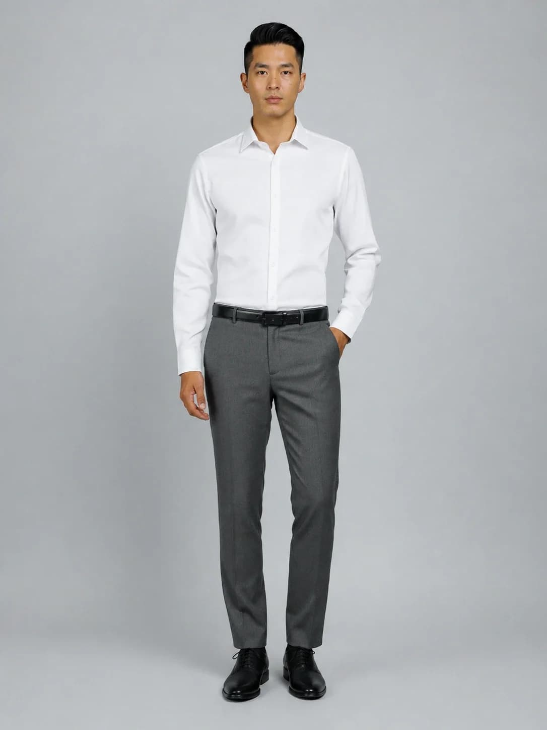 White cotton Premium Formal Shirt front