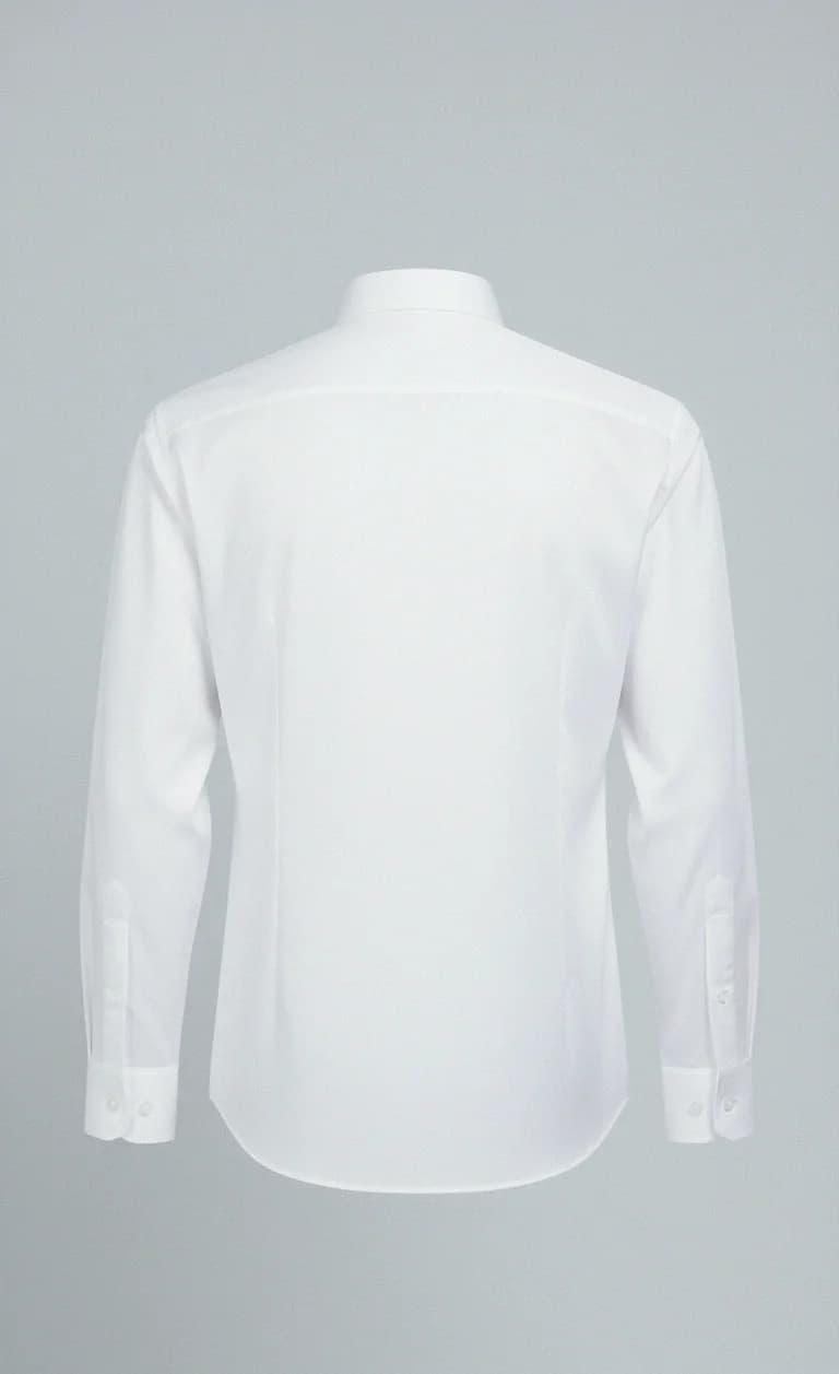 White cotton Premium Formal Shirt Side