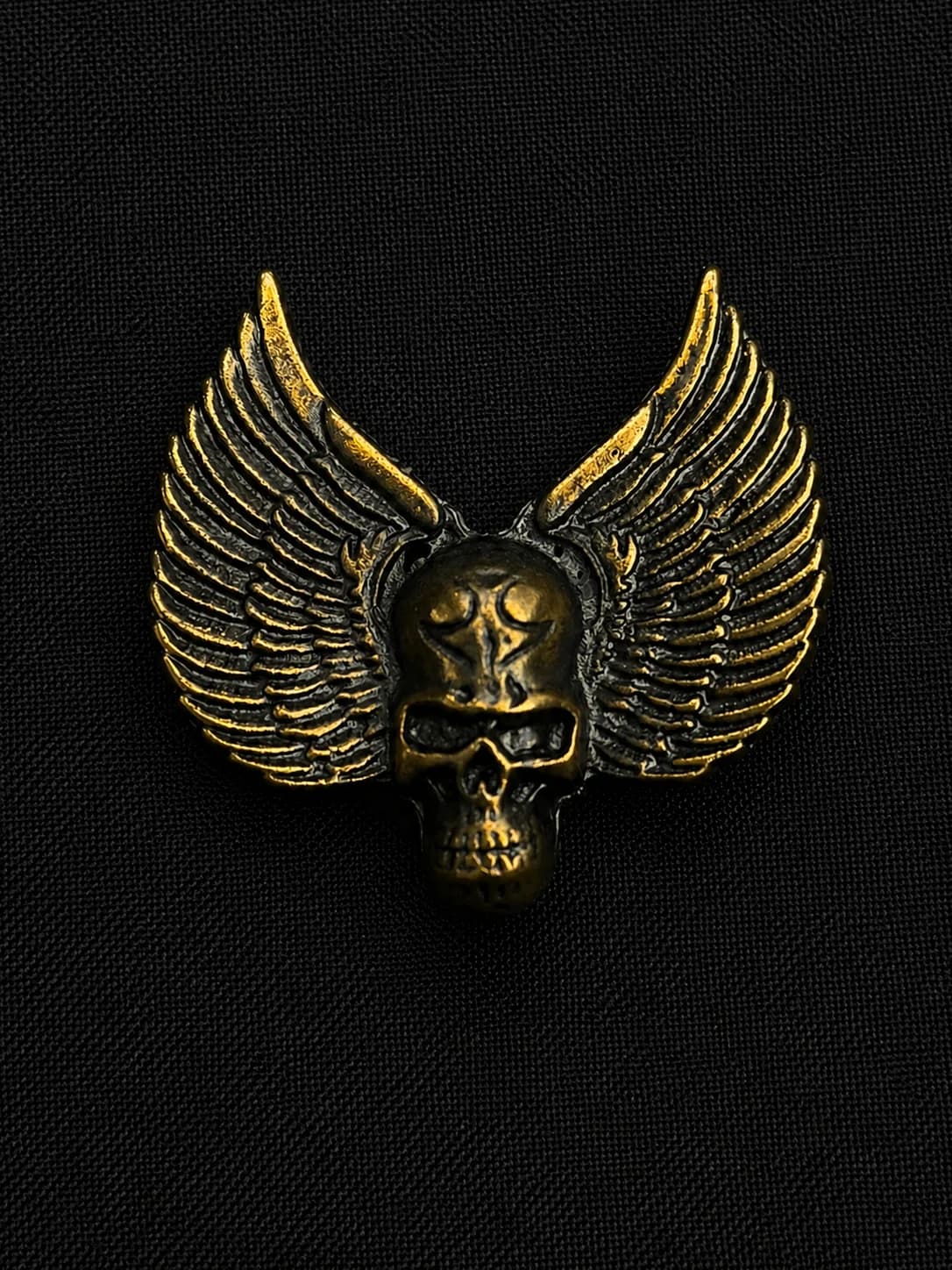 Winged Skull Statement Brooch overview