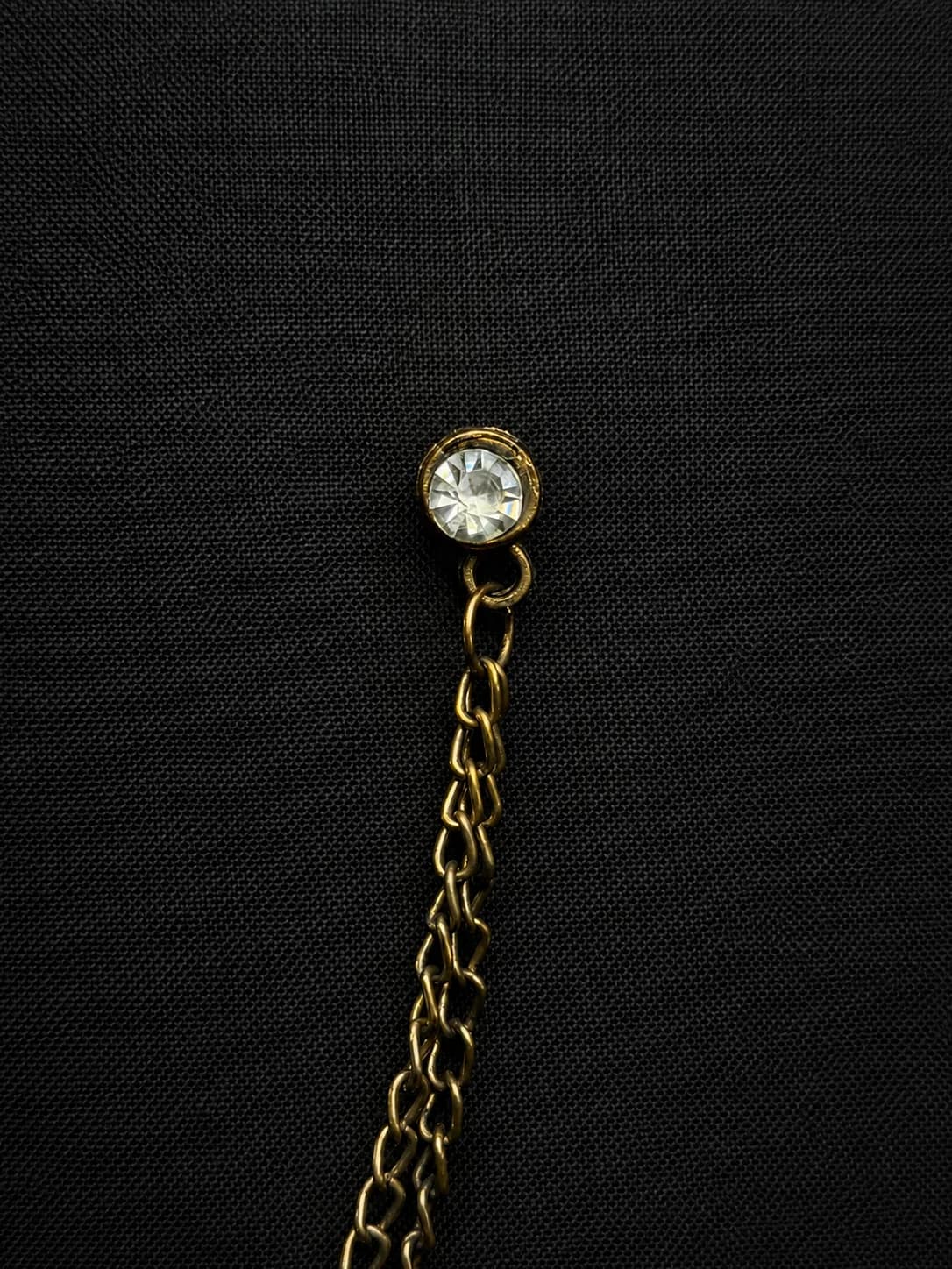 Wolf Crest Chain Brooch Back