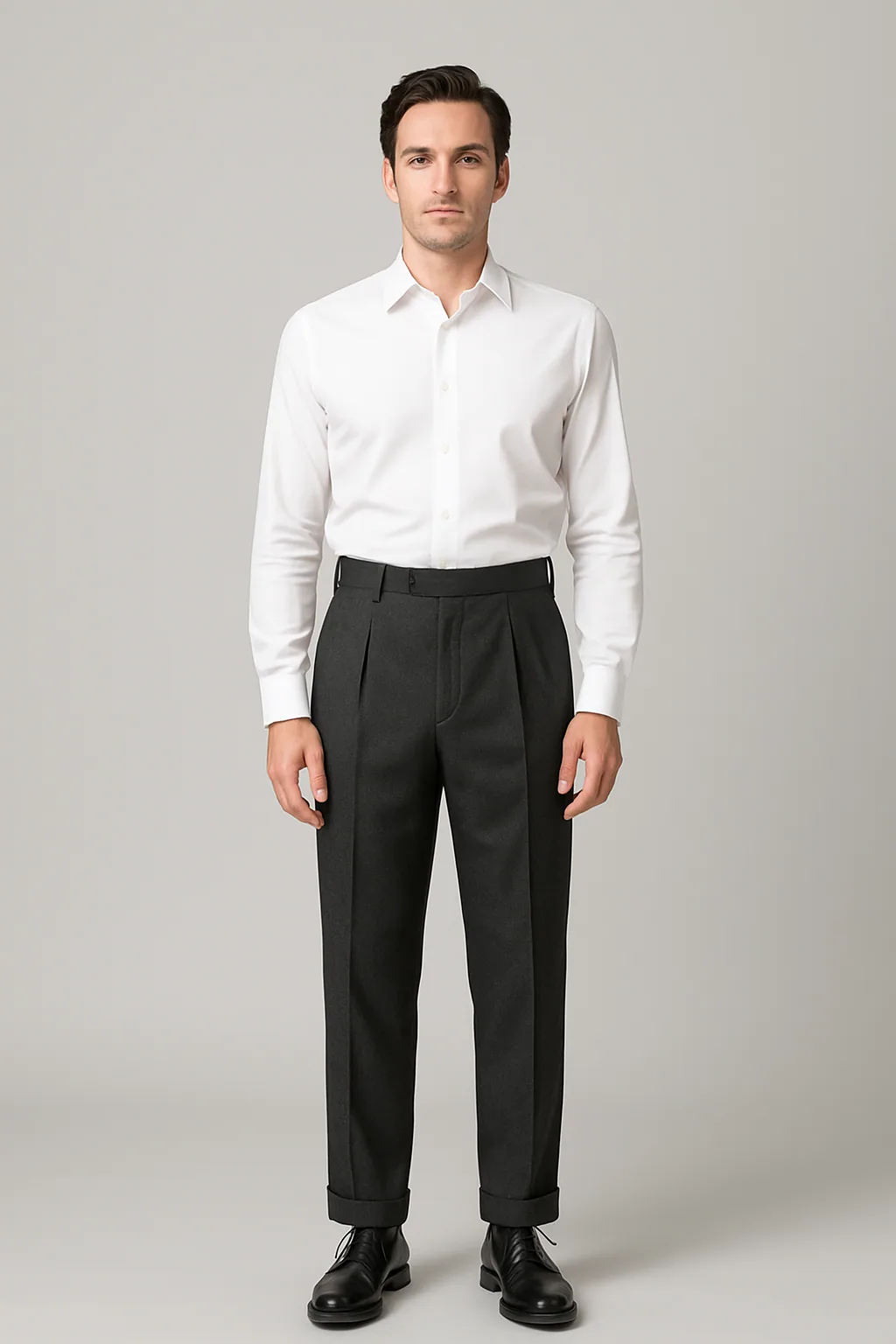 Italian Pleated Trouser Front