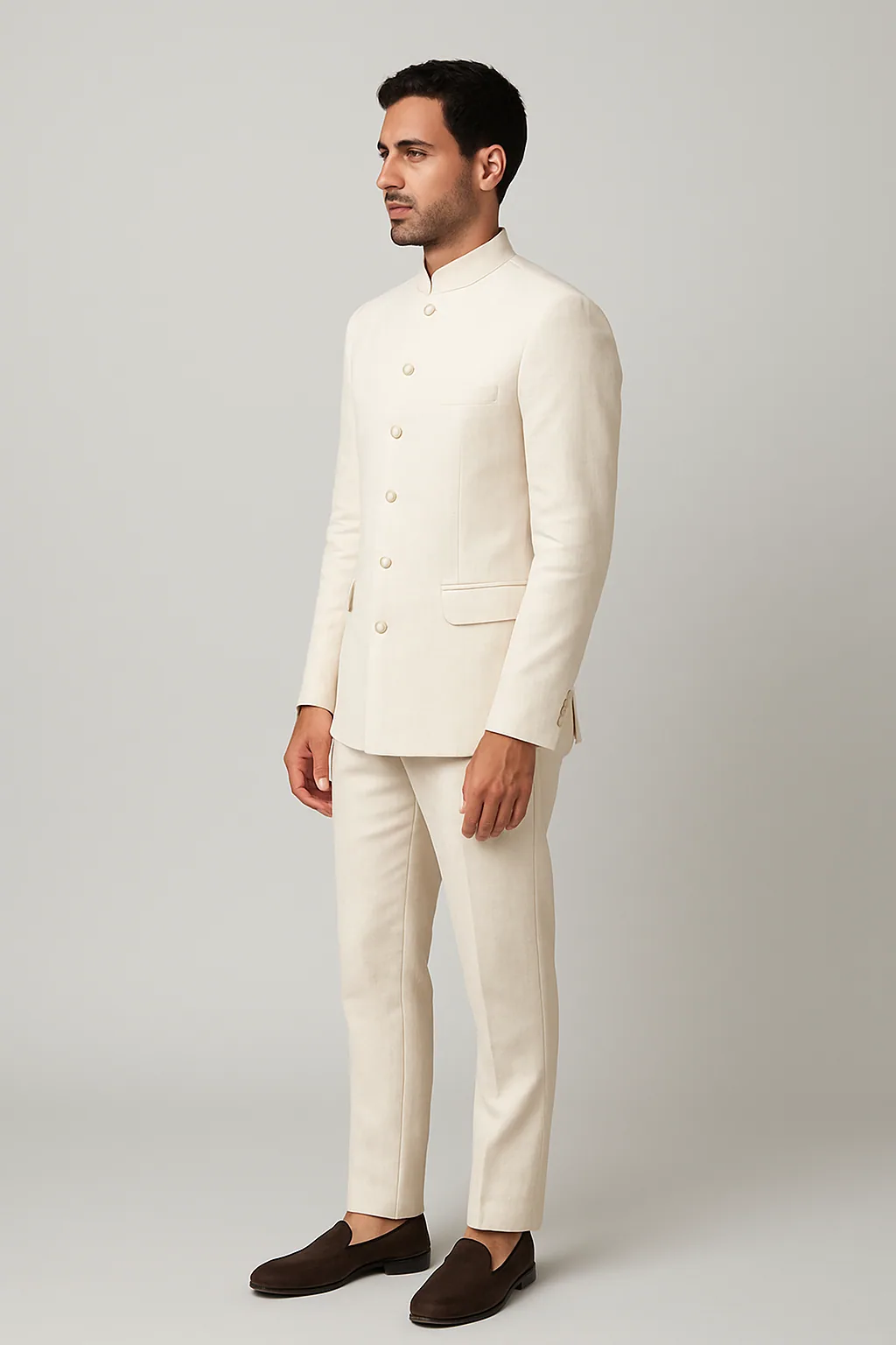 Linen Bandhgala Side